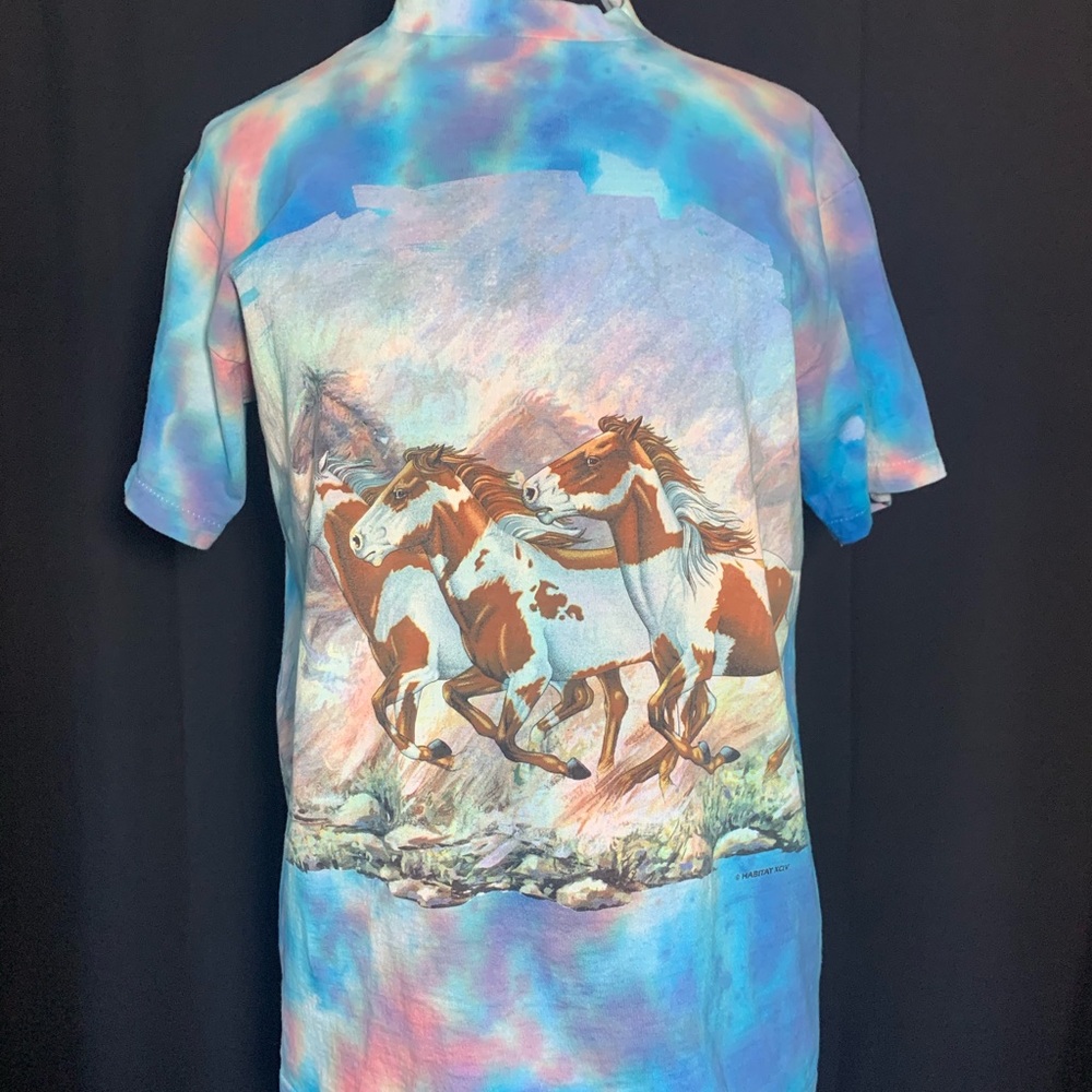 Vintage Tie Dyed Medium Horse Tee